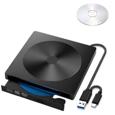 Cellfast Lecteur Graveur Dvd Cd Externe Usb 3.0 Type-c Ultra Slim Portable- Graveur Lecteur Externe Avec 8.5g Cd/dvd - Publicité Cellfast Lecteur Graveur Dvd Cd Externe Usb 3.0 Type-c Ultra Slim Portable- Graveur Lecteur Externe Avec 8.5g Cd/dvd - Publicité