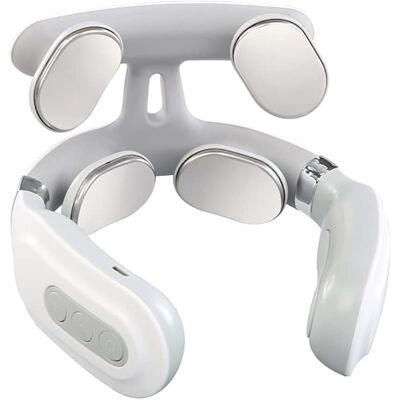 SANS MARQUE Masseur Électrique À Impulsions Cervicales Pour Le Cou, Équipement De Massage Portable Sans Fil Avec 6 Modes De Massage Et 9 Niveaux D'Intensité, Une Clé Pour Ouvrir, Pour Les Têtes De Relaxation, So - Publicité SANS MARQUE Masseur Électrique À Impulsions Cervicales Pour Le Cou, Équipement De Massage Portable Sans Fil Avec 6 Modes De Massage Et 9 Niveaux D'Intensité, Une Clé Pour Ouvrir, Pour Les Têtes De Relaxation, So - Publicité