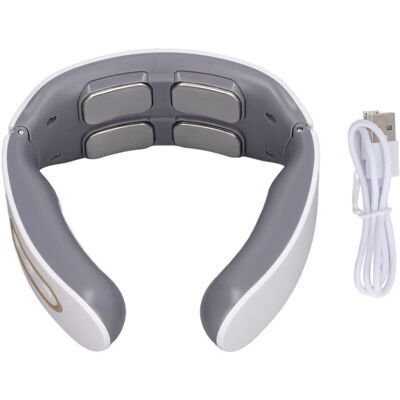 OEM Masseur Cervical Tens 4 Têtes 6 Modes 9 Vitesses - Chauffage Compression - Drainage Lymphatique - Blanc-dou - Publicité OEM Masseur Cervical Tens 4 Têtes 6 Modes 9 Vitesses - Chauffage Compression - Drainage Lymphatique - Blanc-dou - Publicité
