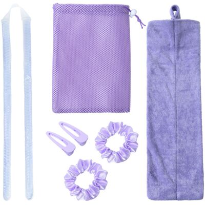 OEM Kit De Coiffage Sans Chaleur Avec Perles De Gel, Fer À Friser, Bigoudis De Nuit, Outils De Coiffure Diy, Élastiques, Pinces Et Pochette De Rangement Pour Cheveux Mi-longs. Publicité OEM Kit De Coiffage Sans Chaleur Avec Perles De Gel, Fer À Friser, Bigoudis De Nuit, Outils De Coiffure Diy, Élastiques, Pinces Et Pochette De Rangement Pour Cheveux Mi-longs. Publicité