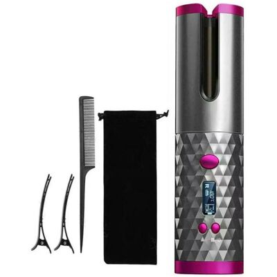 OEM Fer À Friser Rotatif Sans Fil Automatique, Onduleur De Cheveux, Fer À Boucler Sans Fil Avec Écran Lcd En Céramique - Publicité OEM Fer À Friser Rotatif Sans Fil Automatique, Onduleur De Cheveux, Fer À Boucler Sans Fil Avec Écran Lcd En Céramique - Publicité