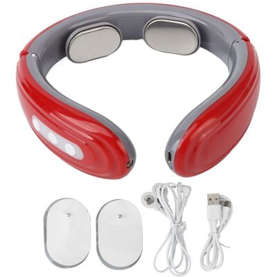 Melissa Masseur Cervical Sans Fil 6 Modes 9 Intensités - Rechargeable Avec Patches Tens - Rouge - Soulagement Efficace - Publicité Melissa Masseur Cervical Sans Fil 6 Modes 9 Intensités - Rechargeable Avec Patches Tens - Rouge - Soulagement Efficace - Publicité