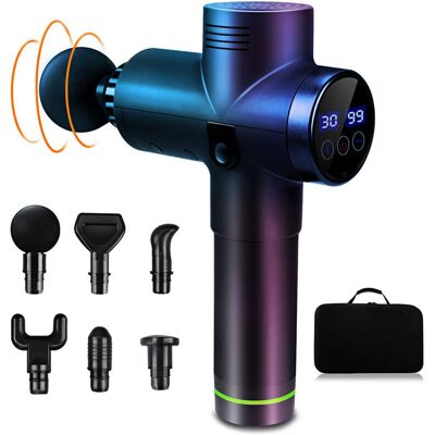 Melissa Pistolet De Massage Électrique 8 Têtes - 30 Vitesses Ajustables - Pour Cou, Dos, Épaules, Muscles - Massage Profond - Publicité Melissa Pistolet De Massage Électrique 8 Têtes - 30 Vitesses Ajustables - Pour Cou, Dos, Épaules, Muscles - Massage Profond - Publicité