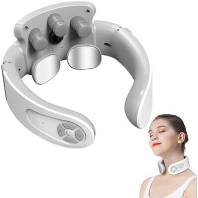 Scotch Masseur Cervical, Massage Cou Portable Vocale Intelligente Avec Thérapie Thermique À 42°c, 5 Modes 15 Intensités Masseur Cervicales Portable Pour Bureau Et Maison, Voyage - Publicité Scotch Masseur Cervical, Massage Cou Portable Vocale Intelligente Avec Thérapie Thermique À 42°c, 5 Modes 15 Intensités Masseur Cervicales Portable Pour Bureau Et Maison, Voyage - Publicité
