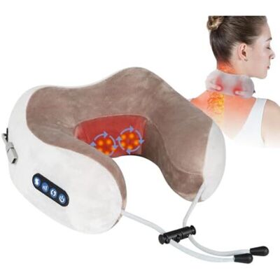 Scotch Appareil De Massage Cervical, Avec Fonction Pétrissage, Coussin De Massage Électrique En Forme De U Pour La Relaxation Et Le Soulagement Des Douleurs Cervicales, Sans Fil Pour La Mais - Publicité Scotch Appareil De Massage Cervical, Avec Fonction Pétrissage, Coussin De Massage Électrique En Forme De U Pour La Relaxation Et Le Soulagement Des Douleurs Cervicales, Sans Fil Pour La Mais - Publicité