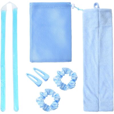 OEM Kit De Coiffage Sans Chaleur Avec Perles De Gel, Fer À Friser, Bigoudis De Nuit, Outils De Coiffure Diy, Élastiques, Pinces Et Pochette De Rangement Pour Cheveux Mi-longs. Publicité OEM Kit De Coiffage Sans Chaleur Avec Perles De Gel, Fer À Friser, Bigoudis De Nuit, Outils De Coiffure Diy, Élastiques, Pinces Et Pochette De Rangement Pour Cheveux Mi-longs. Publicité