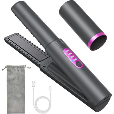 OEM Lisseur Sans Fil, Fer À Friser, 2 En 1, Mini Lisseur De Voyage Portable Sans Fil, Chauffage Rapide, Lisseur Anti-brûlure Avec 3 Niveaux Pour Des Cheveux Lisses, Brillants Et Soyeux, Rechargeable Par U - Publicité OEM Lisseur Sans Fil, Fer À Friser, 2 En 1, Mini Lisseur De Voyage Portable Sans Fil, Chauffage Rapide, Lisseur Anti-brûlure Avec 3 Niveaux Pour Des Cheveux Lisses, Brillants Et Soyeux, Rechargeable Par U - Publicité