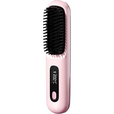 OEM Brosse Chauffante Coiffante – Lisseur Thermique, 3 Modes, Rechargeable, Sans Fil, Écran Tactile, Styler, Volume, Démêler, À Utiliser À La Maison Ou En Voyage, Pour Femmes, Adolescentes Et Boucles - Publicité OEM Brosse Chauffante Coiffante – Lisseur Thermique, 3 Modes, Rechargeable, Sans Fil, Écran Tactile, Styler, Volume, Démêler, À Utiliser À La Maison Ou En Voyage, Pour Femmes, Adolescentes Et Boucles - Publicité