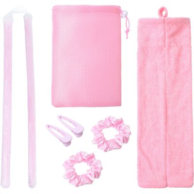 OEM Kit De Coiffage Sans Chaleur Avec Perles De Gel, Fer À Friser, Bigoudis De Nuit, Outils De Coiffure Diy, Élastiques, Pinces Et Pochette De Rangement Pour Cheveux Mi-longs. Publicité OEM Kit De Coiffage Sans Chaleur Avec Perles De Gel, Fer À Friser, Bigoudis De Nuit, Outils De Coiffure Diy, Élastiques, Pinces Et Pochette De Rangement Pour Cheveux Mi-longs. Publicité