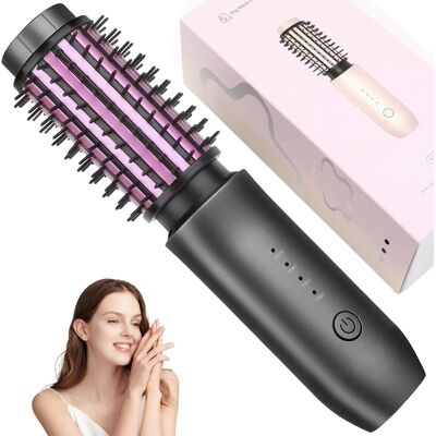 OEM Brosse Fer À Friser Sans Fil, Brosse Chauffante Ronde Sèche-cheveux, Brosse Thermique, Brosse Séchoir, Mini Brosse Fer À Friser Portable Pour Les Voyages, Batterie Rechargeable Usb 7000 Mah Avec Ions - Publicité OEM Brosse Fer À Friser Sans Fil, Brosse Chauffante Ronde Sèche-cheveux, Brosse Thermique, Brosse Séchoir, Mini Brosse Fer À Friser Portable Pour Les Voyages, Batterie Rechargeable Usb 7000 Mah Avec Ions - Publicité