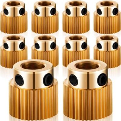 OEM Roue D'Extrudeuse Pièces De L'Imprimante 3d Engrenage 40 Dents Roue D'Extrudeuse En Laiton Compatible Avec Cr-10, Cr-10s, S4, S5, Ender 3, Ender 3 Pro (10 Pièces) - Publicité OEM Roue D'Extrudeuse Pièces De L'Imprimante 3d Engrenage 40 Dents Roue D'Extrudeuse En Laiton Compatible Avec Cr-10, Cr-10s, S4, S5, Ender 3, Ender 3 Pro (10 Pièces) - Publicité