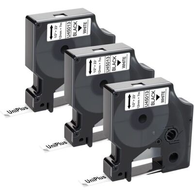 OEM Ruban Pour Étiqueteuse Compatible Pour Dymo 45013 S0720530 Noir Sur Blanc Ruban D'Étiquette Pour Dymo Labelmanager 160 210d 250 260p 280 360d 500ts Labelwriter 450 Duo(12mm X7m, Pack De 3),de-dou - Publicité OEM Ruban Pour Étiqueteuse Compatible Pour Dymo 45013 S0720530 Noir Sur Blanc Ruban D'Étiquette Pour Dymo Labelmanager 160 210d 250 260p 280 360d 500ts Labelwriter 450 Duo(12mm X7m, Pack De 3),de-dou - Publicité