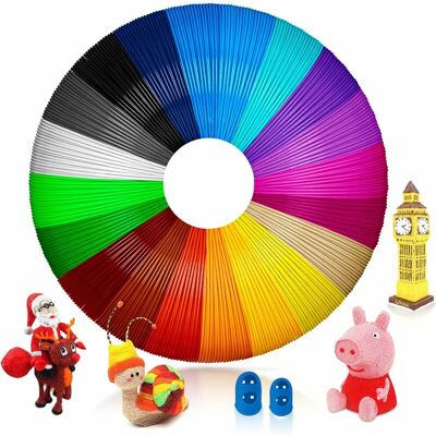 Melissa Filament Pla 3d, Recharge 3d 1,75 Mm, Filament 3d 5m 20 Couleurs Chacun, Adapté Aux Enfants Et Aux Adultes, Filament Accessoire De Stylo 3d Pour Stylo D'Imprimante 3d - Publicité Melissa Filament Pla 3d, Recharge 3d 1,75 Mm, Filament 3d 5m 20 Couleurs Chacun, Adapté Aux Enfants Et Aux Adultes, Filament Accessoire De Stylo 3d Pour Stylo D'Imprimante 3d - Publicité