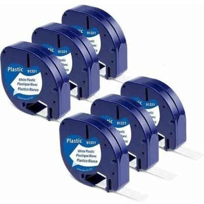 OEM Ruban Étiquette Plastique Compatible Letratag, 12 Mm × 4 M, Noir Sur Blanc, 6 Unités -ulisem - Publicité OEM Ruban Étiquette Plastique Compatible Letratag, 12 Mm × 4 M, Noir Sur Blanc, 6 Unités -ulisem - Publicité
