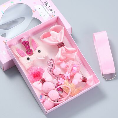 OEM Coffret Cadeau Coréen De 18 Accessoires Pour Cheveux Pour Enfants : Pinces À Cheveux, Nœuds, Couronnes, Cartes, Etc. (02soft Box-pink). Publicité OEM Coffret Cadeau Coréen De 18 Accessoires Pour Cheveux Pour Enfants : Pinces À Cheveux, Nœuds, Couronnes, Cartes, Etc. (02soft Box-pink). Publicité
