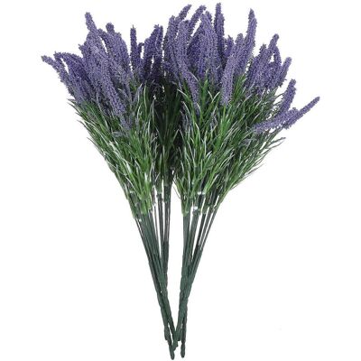 LISATR Lot De 6 Fleurs Artificielles De Lavande En Plastique, Fausses Fleurs Et Plantes, Bouquets De Verdure Artificielle-20x38cm-purple - Publicité LISATR Lot De 6 Fleurs Artificielles De Lavande En Plastique, Fausses Fleurs Et Plantes, Bouquets De Verdure Artificielle-20x38cm-purple - Publicité