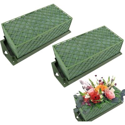 OEM Mousse Florale Pour Fleurs Fraîches Et Artificielles 2 Pièces Avec Support Intégré Grille Parfaite Pour Centres De Table Mariage Et Décorations -ulisem - Publicité OEM Mousse Florale Pour Fleurs Fraîches Et Artificielles 2 Pièces Avec Support Intégré Grille Parfaite Pour Centres De Table Mariage Et Décorations -ulisem - Publicité