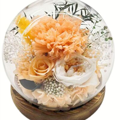 OEM Coffret Cadeau De Fleurs Stabilisées — Dôme Sphérique En Verre Avec Bande Led Intégrée Un Cadeau Pratique Pour Les Anniversaires Et La Saint-valentin — Modèle 10 - Publicité OEM Coffret Cadeau De Fleurs Stabilisées — Dôme Sphérique En Verre Avec Bande Led Intégrée Un Cadeau Pratique Pour Les Anniversaires Et La Saint-valentin — Modèle 10 - Publicité