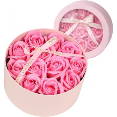 OEM Bouquet De Fleurs De Savon Parfumées Dans Une Boîte Décorative, Roses Roses Buk26r - Publicité OEM Bouquet De Fleurs De Savon Parfumées Dans Une Boîte Décorative, Roses Roses Buk26r - Publicité