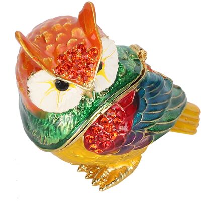LBVIE Boîte À Bijoux Portable En Forme De Hibou En Cristal, Objet De Décoration Artisanale Unique, Cadeau. Publicité LBVIE Boîte À Bijoux Portable En Forme De Hibou En Cristal, Objet De Décoration Artisanale Unique, Cadeau. Publicité