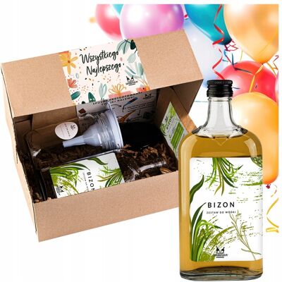 OEM Coffret Cadeau Pour Fabriquer Une Liqueur (cadeau D'Anniversaire) - Vodka Bizon 0,5 L - Publicité OEM Coffret Cadeau Pour Fabriquer Une Liqueur (cadeau D'Anniversaire) - Vodka Bizon 0,5 L - Publicité