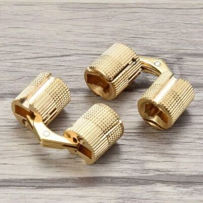 OEM 4pcs 10mm Brass Furniture Hinges,hidden Cabinet Copper Invisible Door Hinge Concealed Barrel Hinge For Gift Box Hardware H162 - Publicité OEM 4pcs 10mm Brass Furniture Hinges,hidden Cabinet Copper Invisible Door Hinge Concealed Barrel Hinge For Gift Box Hardware H162 - Publicité
