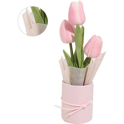 OEM Bouquet De Tulipes Roses À Faire Soi-même (fleurs Artificielles), 6 X 8 Cm - Publicité OEM Bouquet De Tulipes Roses À Faire Soi-même (fleurs Artificielles), 6 X 8 Cm - Publicité