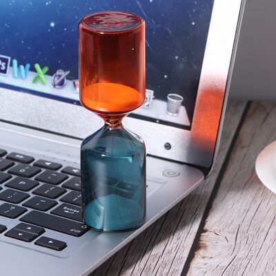 MCKENSA Sablier De Table En Verre, Forme Unique Et Innovante, Idéal Pour La Maison Ou Comme Cadeau D'Anniversaire. Publicité MCKENSA Sablier De Table En Verre, Forme Unique Et Innovante, Idéal Pour La Maison Ou Comme Cadeau D'Anniversaire. Publicité