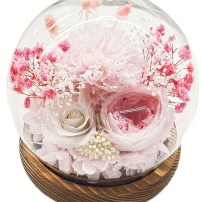 OEM Coffret Cadeau De Fleurs Stabilisées — Dôme Sphérique En Verre Avec Bande Led Intégrée Un Cadeau Pratique Pour Les Anniversaires Et La Saint-valentin — Style 5 - Publicité OEM Coffret Cadeau De Fleurs Stabilisées — Dôme Sphérique En Verre Avec Bande Led Intégrée Un Cadeau Pratique Pour Les Anniversaires Et La Saint-valentin — Style 5 - Publicité