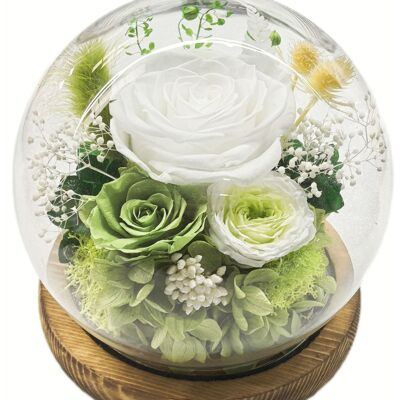 OEM Coffret Cadeau De Fleurs Stabilisées — Dôme Sphérique En Verre Avec Bande Led Intégrée Un Cadeau Pratique Pour Les Anniversaires Et La Saint-valentin — Style 8 - Publicité OEM Coffret Cadeau De Fleurs Stabilisées — Dôme Sphérique En Verre Avec Bande Led Intégrée Un Cadeau Pratique Pour Les Anniversaires Et La Saint-valentin — Style 8 - Publicité