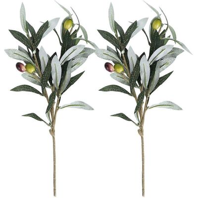 LISATR Lot De 2 Fausses Plantes D'Olivier Artificielles Pour La Photographie Et La Composition Florale.-2336cm-green - Publicité LISATR Lot De 2 Fausses Plantes D'Olivier Artificielles Pour La Photographie Et La Composition Florale.-2336cm-green - Publicité