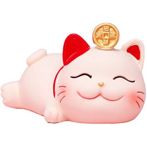 ALLAUVE Statuette Chat Porte-bonheur En Résine Synthétique - Décoration Pour Salon Et Intérieur - Publicité ALLAUVE Statuette Chat Porte-bonheur En Résine Synthétique - Décoration Pour Salon Et Intérieur - Publicité