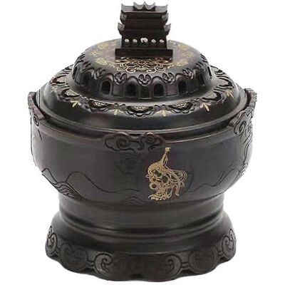 ALLAUVE Brûleurs D'Encens Dunghuang De Style Chinois, Objets Décoratifs En Cuivre - Publicité ALLAUVE Brûleurs D'Encens Dunghuang De Style Chinois, Objets Décoratifs En Cuivre - Publicité