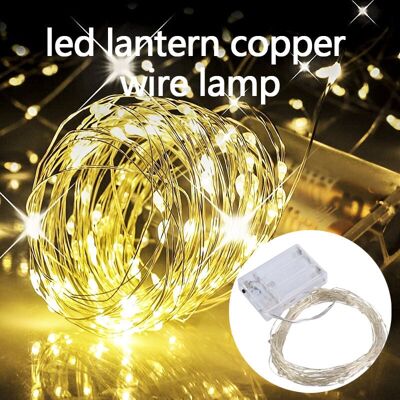 ALVIOR Guirlande Lumineuse Led - Fil De Cuivre 10 M - Alimentation Piles Aa - Étanche Ip43 - Pour Décoration Intérieure Extérieure Fêtes Mariage Noël Ramadan - Blanc Chaud - Publicité ALVIOR Guirlande Lumineuse Led - Fil De Cuivre 10 M - Alimentation Piles Aa - Étanche Ip43 - Pour Décoration Intérieure Extérieure Fêtes Mariage Noël Ramadan - Blanc Chaud - Publicité