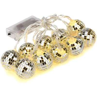 OEM Jeffergarden Guirlande Lumineuse Boule Disco Led, Mini Boules Disco, Ornement D'Arbre, Boules Disco À Piles Pour Noël (v)-dou - Publicité OEM Jeffergarden Guirlande Lumineuse Boule Disco Led, Mini Boules Disco, Ornement D'Arbre, Boules Disco À Piles Pour Noël (v)-dou - Publicité
