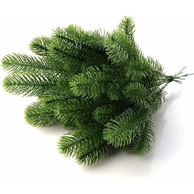 Melissa Lot De 30 Branches De Pin Artificielles Pour Décoration De Noël - Publicité Melissa Lot De 30 Branches De Pin Artificielles Pour Décoration De Noël - Publicité