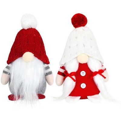 RDTD Lot De 2 Figurines De Gnomes Suédois En Forme De Chapeau Boule, Décoratives Pour La Maison Ou L'Intérieur. Publicité RDTD Lot De 2 Figurines De Gnomes Suédois En Forme De Chapeau Boule, Décoratives Pour La Maison Ou L'Intérieur. Publicité