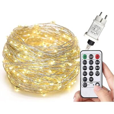 BALTERLEY Guirlande Lumineuse 300led 35m - Fonctionne Avec Prise Pour L'Extérieur Et L'Intérieur - Pour Mariage, Noël, Fête, Blanc Chaud (blanc Chaud, 300led) - Publicité BALTERLEY Guirlande Lumineuse 300led 35m - Fonctionne Avec Prise Pour L'Extérieur Et L'Intérieur - Pour Mariage, Noël, Fête, Blanc Chaud (blanc Chaud, 300led) - Publicité
