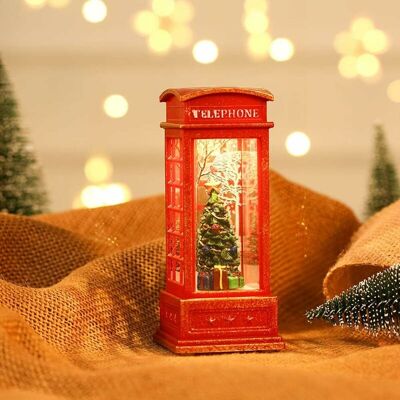 Melissa Ornements De Noël De Lanterne De Cabine Téléphonique Rouge De Londres De Cru, Père Noël Portatif De Noël, Bonhomme De Neige, Lumière De Flamme D'Arbre De Noël Pour La Décoration De Fête De Noël - Publicité Melissa Ornements De Noël De Lanterne De Cabine Téléphonique Rouge De Londres De Cru, Père Noël Portatif De Noël, Bonhomme De Neige, Lumière De Flamme D'Arbre De Noël Pour La Décoration De Fête De Noël - Publicité