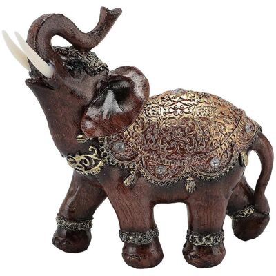 FLAMMKRAFT Statue D'Éléphant Porte-bonheur En Résine, Figurine D'Éléphant Feng Shui, Décoration Pour Salon Ou Maison - Publicité FLAMMKRAFT Statue D'Éléphant Porte-bonheur En Résine, Figurine D'Éléphant Feng Shui, Décoration Pour Salon Ou Maison - Publicité