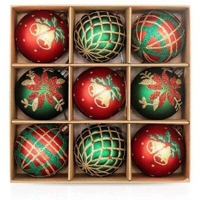 BRAST Lot De 9 Boules De Noël Décoratives De 6 Cm, Accessoires En Polypropylène, Décoration Pour Sapin De Noël, Pour Mariage, Multi-usages - Publicité BRAST Lot De 9 Boules De Noël Décoratives De 6 Cm, Accessoires En Polypropylène, Décoration Pour Sapin De Noël, Pour Mariage, Multi-usages - Publicité