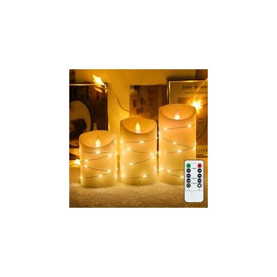 OEM 3 Led Bougies Sans Flamme, Lumières De Bougies, Bougies À Piles Piliers En Verre Blanc Pur Mode De Flamme De Mèche Scintillante Réaliste - Publicité OEM 3 Led Bougies Sans Flamme, Lumières De Bougies, Bougies À Piles Piliers En Verre Blanc Pur Mode De Flamme De Mèche Scintillante Réaliste - Publicité