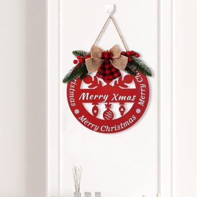 OEM Guirlande De Noël Joyeux Noël Décorations En Bois Signes Guirlande Pour Décoration De Porte D'Entrée Rustique Toile De Jute Plaid Arc Ornements Suspendus Xmas Artisanat Guirlande Pour Ferme Maison Por - Publicité OEM Guirlande De Noël Joyeux Noël Décorations En Bois Signes Guirlande Pour Décoration De Porte D'Entrée Rustique Toile De Jute Plaid Arc Ornements Suspendus Xmas Artisanat Guirlande Pour Ferme Maison Por - Publicité