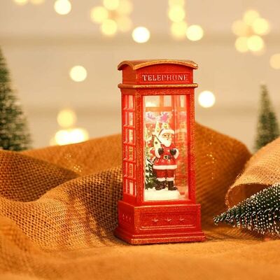 Melissa Ornements De Noël De Lanterne De Cabine Téléphonique Rouge De Londres De Cru, Père Noël Portatif De Noël, Bonhomme De Neige, Lumière De Flamme D'Arbre De Noël Pour La Décoration De Fête De Noël - Publicité Melissa Ornements De Noël De Lanterne De Cabine Téléphonique Rouge De Londres De Cru, Père Noël Portatif De Noël, Bonhomme De Neige, Lumière De Flamme D'Arbre De Noël Pour La Décoration De Fête De Noël - Publicité