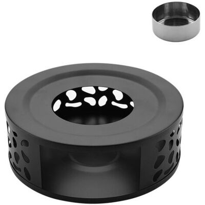 OEM Royaluxe-chauffe-théière Support À Bougie Chauffe-plat 15 Cm – Acier Inoxydable Noir, Résistant À La Chaleur, Maintien Au Chaud Durable - Publicité OEM Royaluxe-chauffe-théière Support À Bougie Chauffe-plat 15 Cm – Acier Inoxydable Noir, Résistant À La Chaleur, Maintien Au Chaud Durable - Publicité