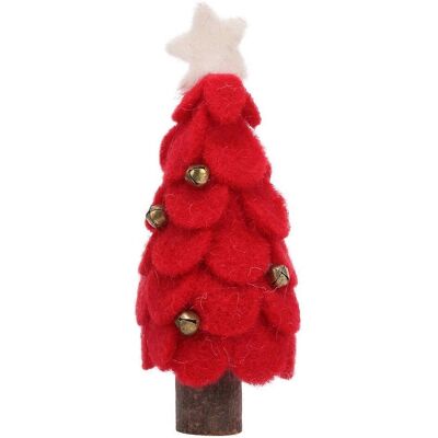 FATRD Décoration De Noël En Feutre Pour Bureau, Avec Clochettes, À Poser Sur Un Sapin.-18.5x8cm-red - Publicité FATRD Décoration De Noël En Feutre Pour Bureau, Avec Clochettes, À Poser Sur Un Sapin.-18.5x8cm-red - Publicité