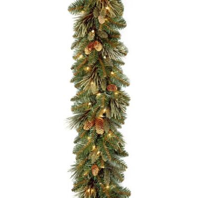 OEM Couronne De Noël Artificielle Pré-illuminée National Tree Co., Pin De Caroline Vert, Lumières Blanches, Pommes De Pin, Alimentée Par Piles, 2,74 Mètres - Publicité OEM Couronne De Noël Artificielle Pré-illuminée National Tree Co., Pin De Caroline Vert, Lumières Blanches, Pommes De Pin, Alimentée Par Piles, 2,74 Mètres - Publicité