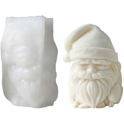 FLAMMKRAFT Moule À Bougie En Silicone Père Noël Pour Noël, Moule En Résine Pour La Fabrication De Bougies Et Autres Loisirs Créatifs. Publicité FLAMMKRAFT Moule À Bougie En Silicone Père Noël Pour Noël, Moule En Résine Pour La Fabrication De Bougies Et Autres Loisirs Créatifs. Publicité