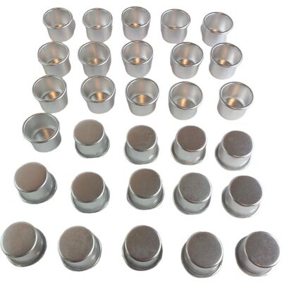 OEM Mini Chandeliers En Aluminium, 30 Pièces, Couleur Argentée - Publicité OEM Mini Chandeliers En Aluminium, 30 Pièces, Couleur Argentée - Publicité