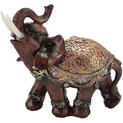 FLAMMKRAFT Statue D'Éléphant Porte-bonheur En Résine, Figurine D'Éléphant Feng Shui, Décoration Pour Salon Ou Maison - Publicité FLAMMKRAFT Statue D'Éléphant Porte-bonheur En Résine, Figurine D'Éléphant Feng Shui, Décoration Pour Salon Ou Maison - Publicité